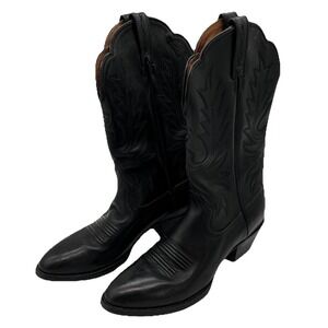 Ariat Boots Cowgirl Leather Black 15701 Size 7.5 B Western Rodeo Ranch